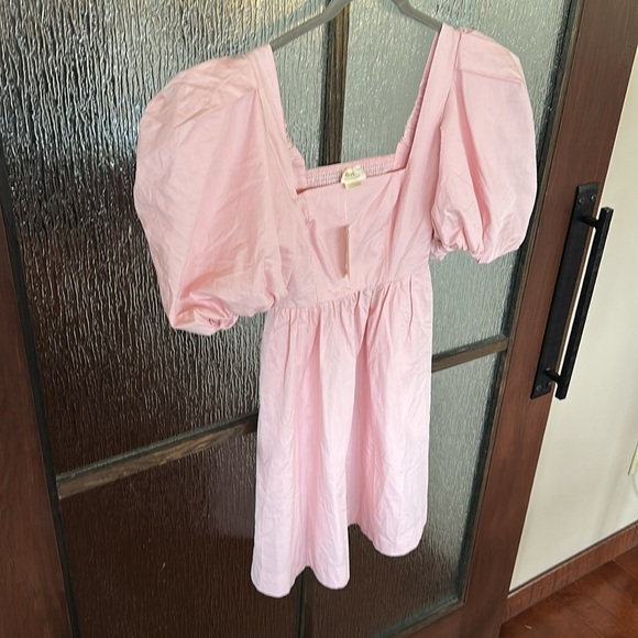 Maeve pink puff sleeve dress size XS new - Picture 9 of 14